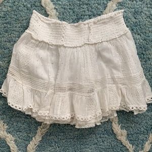 Surf Gypsy White Sequin Mini Skirt M